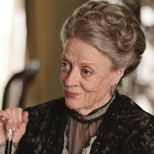 Maggie Smith playing Countess of Grantham on Downton Abbey