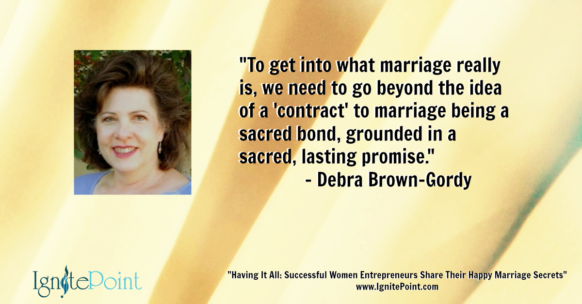 debra brown gordy defining marriage
