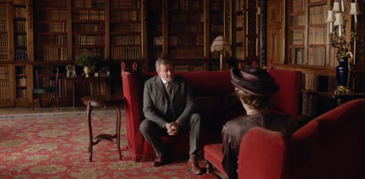 Earl of Grantham Gets Marriage Advice from His Mother Violet